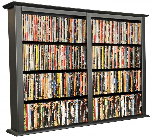 Wall Mounted Cabinet Double Black, Wall Mounted Dvd Storage