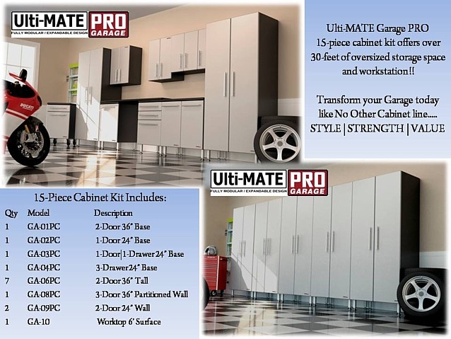 Ulti Mate Garage Pro 15 Piece Super System