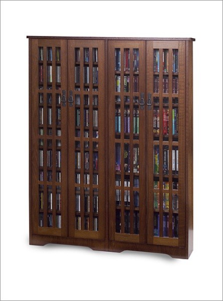 Double-Wide, Tall Mission Media Cabinet - Thumbnail 2