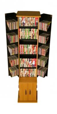 Media Storage Tower oak