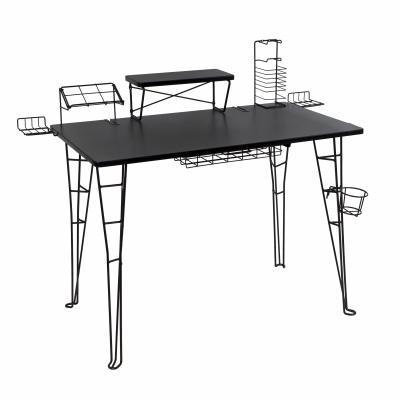 Gaming Desk In Black With 8 Accessories