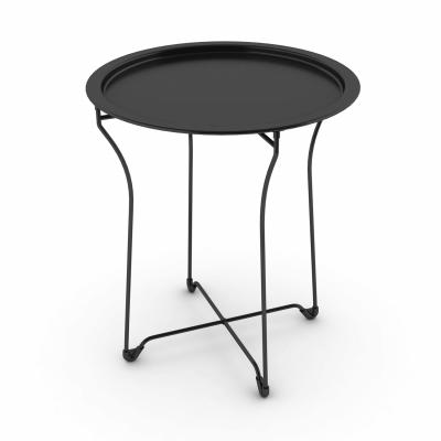 Table- Metal Tray Side Black