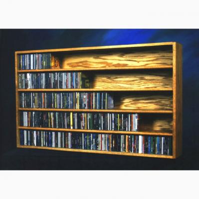 Solid Oak Wall Or Shelf Mount Cd Cabinet