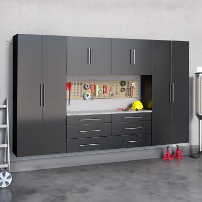 Black HangUps 120 inch Storage Cabinet Set I - 6pc