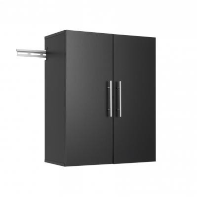 HangUps 24 inch Upper Storage Cabinet, Black