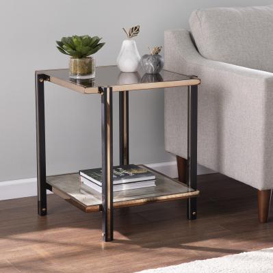 Thornsett End Table w/ Mirrored Top