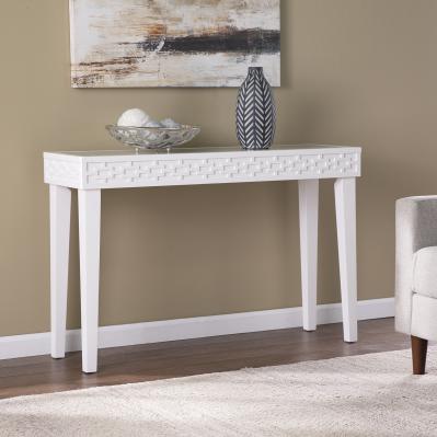 Pertenhall Glass-Top Console Table