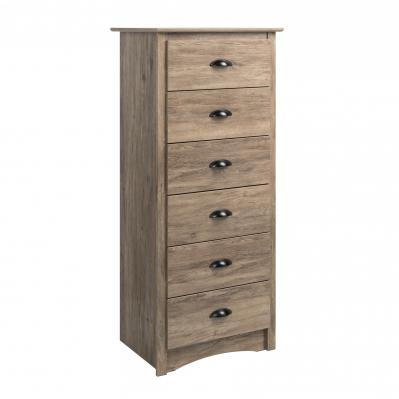Salt Spring Tall 6-drawer Chest in Drifted Gray