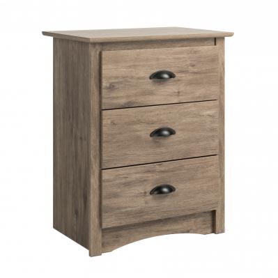 Salt Spring 3-drawer Tall Nightstand in Drifted Gray