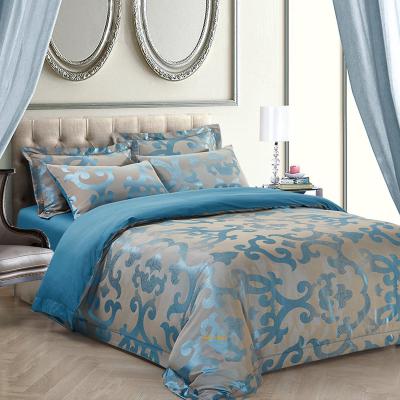 Jacquard King Duvet Cover Set Fitted Bedding | Dolce Mela DM513K