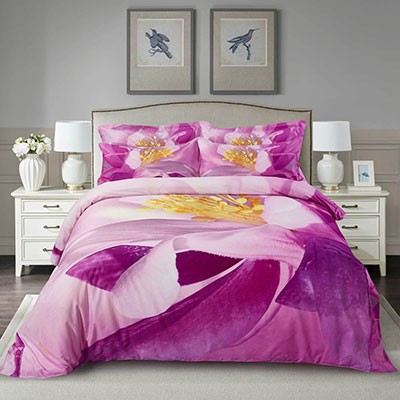 Duvet Cover Set, Queen size Floral Bedding, Dolce Mela - June DM703Q