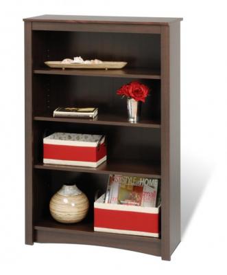 Espresso 4-shelf Bookcase