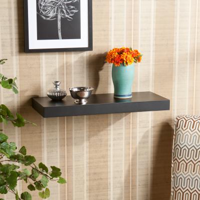 Chicago Floating Shelf 24 - Black