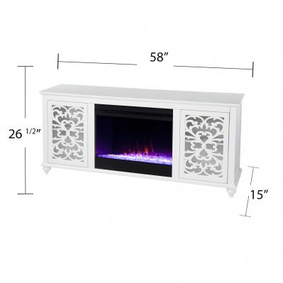 Winsterly Color Changing Fireplace Console w/ Media Storage