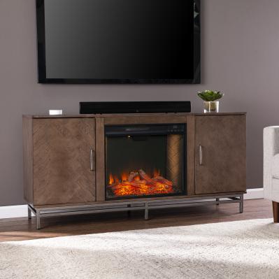 Dibbonly Smart Fireplace w/ Media Storage