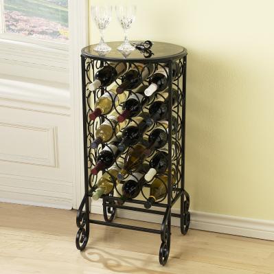 Glass Top Wine Table