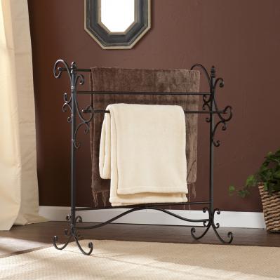 Metal Scroll Blanket Rack