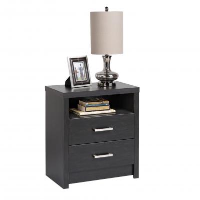 District Tall 2-Drawer Nightstand