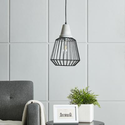 Brayonne Black Cage Pendant Lamp
