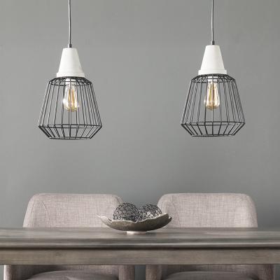 Brayonne Black Cage Pendant Collection - 2pc Set