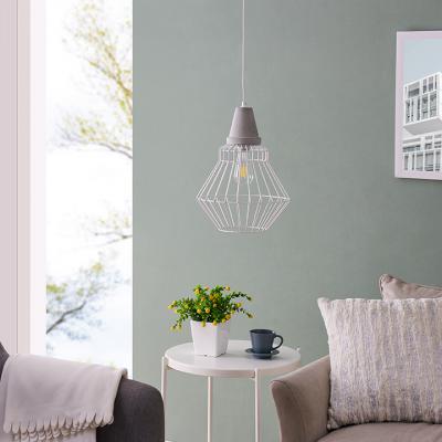 Brodiman White Cage Pendant Lamp