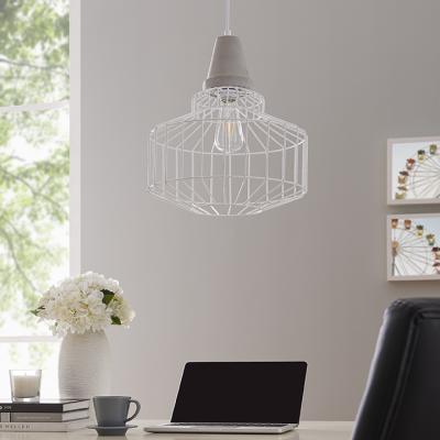 Brantville White Cage Pendant Lamp