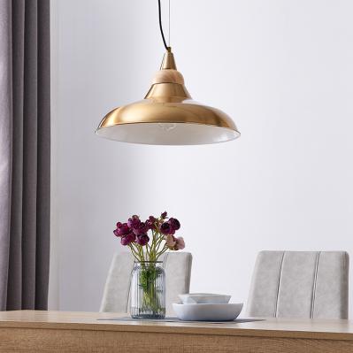 Beldon Metal and Wood Pendant Light