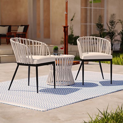 Melilani Outdoor Chairs w/ Cushions - 2pc Set