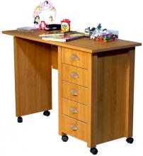 Mobile Desk & Craft Table  oak