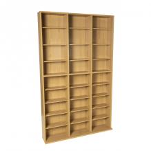 Holds 261 CDs 504 DVDs or 576 Blu-Rays//Games /& Oskar Adjustable Media Cabinet Atlantic Oskar Adjustable Media Wall-Unit Holds 1080 CDs 6 Adjustable and 3 Fixed Shelves PN74735728 in Maple