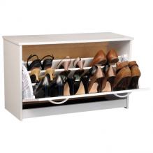 Single Shoe Cabinet white