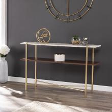 Ardmillan Faux Marble Console Table w/ Storage