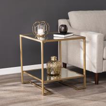 Horten Square Glass-Top End Table