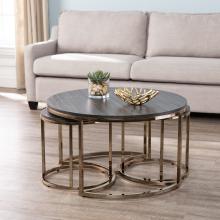Lachlan Round Nesting Coffee Tables - 3pc Set