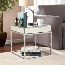 MIRRORED END TABLE
