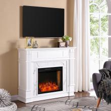 Highgate Electric Smart Media Fireplace - White