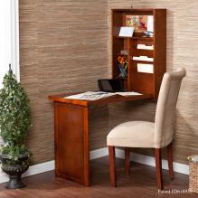 Minford Fold-Out Convertible Desk - Walnut