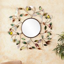 Millara Decorative Metallic Leaf Wall Mirror