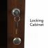 Herrin Locking Bar Cabinet - Chestnut