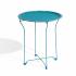 Atlantic Round Metal Tray Capri Breeze End Side Table, Removable Tray Outdoor & Indoor Drink, Snack, Coffee Table, Telephone Table
