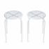 Side Table / Stool, White - Set Of 2
