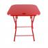 Folding Table With Handle In Red