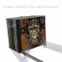 Rack- Atlantic Mitsu 130CD/90DVD Multimedia/Clear