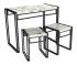 Urban Small Dining Table Set 3-Piece Marble White Thumbnail