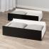 Select Black Queen/King Storage Drawers  Set of 2 on Wheels Thumbnail