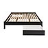 Select Black King 4-Post Platform Bed with 2 Drawers