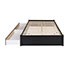 Select Black Queen 4-Post Platform Bed with 2 Drawers