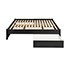 Select Black Queen 4-Post Platform Bed with 2 Drawers
