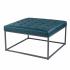 Ciarin Upholstered Cocktail Ottoman - Blue