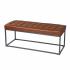 Ciarin Upholstered Hallway Bench - Brown
